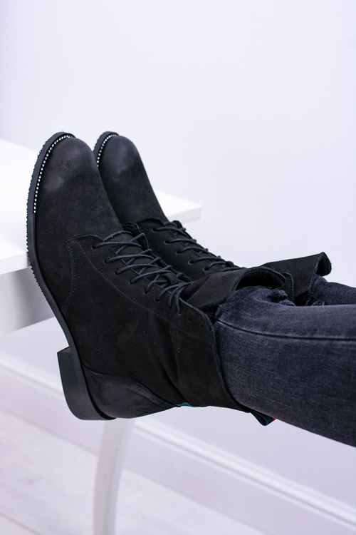 Шкіряні чорні жіночі черевики The Island