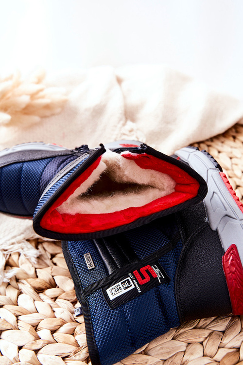 Дитячі високі зимові чоботи темно-сині