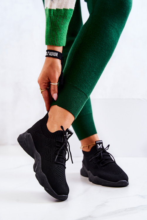 Спортивне взуття Кросівки Тканина чорна Nolene