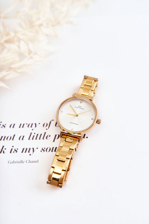 Жіночий водонепроникний сталевий годинник Giorgio & Dario Gold