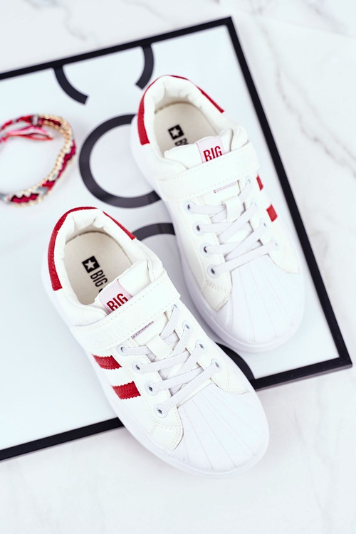 Дитяче спортивне взуття Big Star на липучці біле GG374020