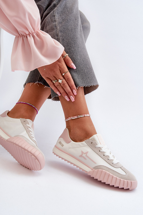 Низькі жіночі кросівки Big Star NN274868 Рожеві