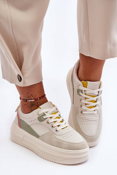 Жіноче спортивне взуття на масивній платформі різнокольоровий Gemma