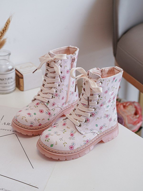 Дитячі утеплені чоботи на блискавці, рожеві Dolida