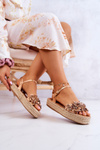 Жіночі босоніжки еспадрільї з квітами Rose Gold Marlon