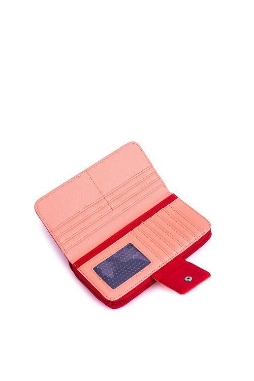 Великий жіночий гаманець на блискавці Red and Orange Huntress