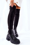 Шкіряні черевики Maciejka Crocodile Black 05260-01