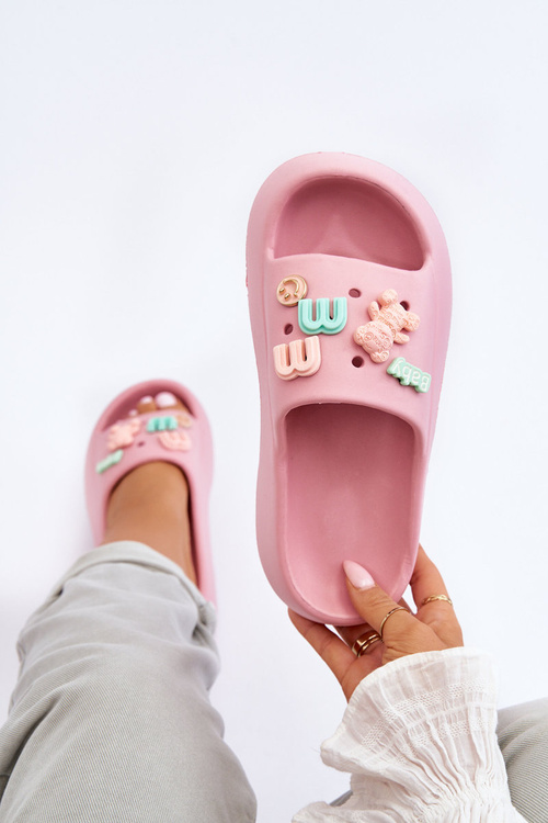 М'які жіночі поролонові тапочки з декором Рожевий Лорі