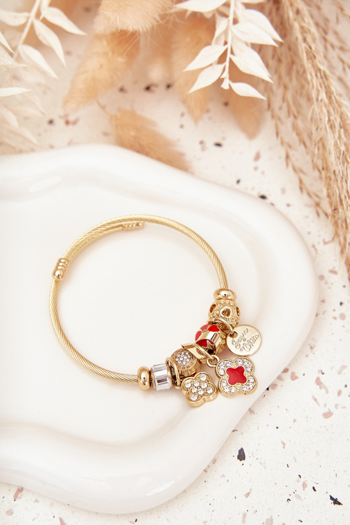 Жіночий браслет Charms Pink Silver Mouse