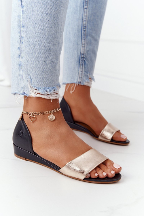 Шкіряні сандалі Maciejka 1971-46 Чорне золото