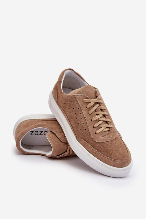 Чоловіче замшеве спортивне взуття Zazoo 1544 Beige