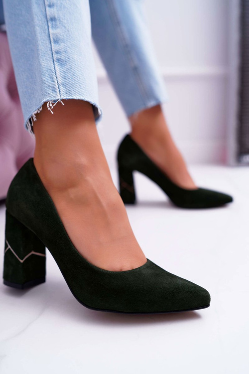 Жіночі туфлі Laura Messi Suede Olive 2050