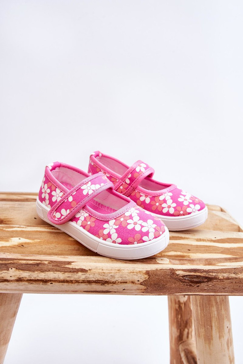 Дитячі балерини в квіточках рожевий Ной