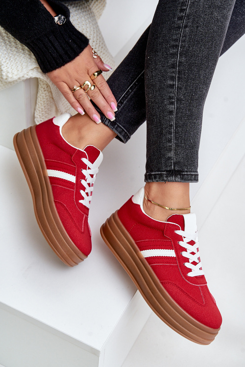 Жіночі кросівки на платформі Red Dravinnia