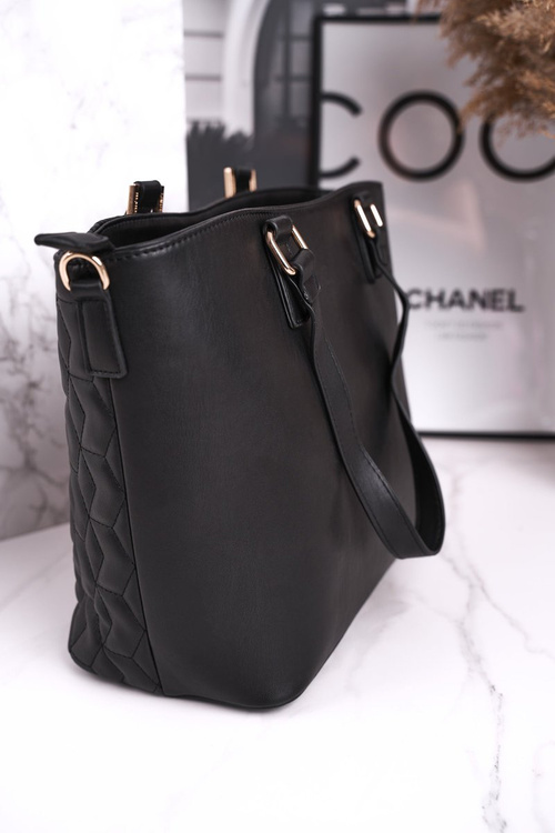 Елегантна жіноча сумочка MONNARI BAG5470-020 Стегана чорна