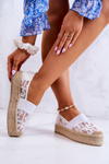 Жіночі сліпони еспадрільї білі Berkaley