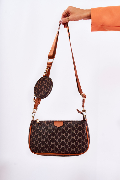 Жіноча сумка 3в1 коричнева Bormea