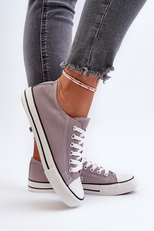 Жіночі класичні низькі сірі кросівки Caelira