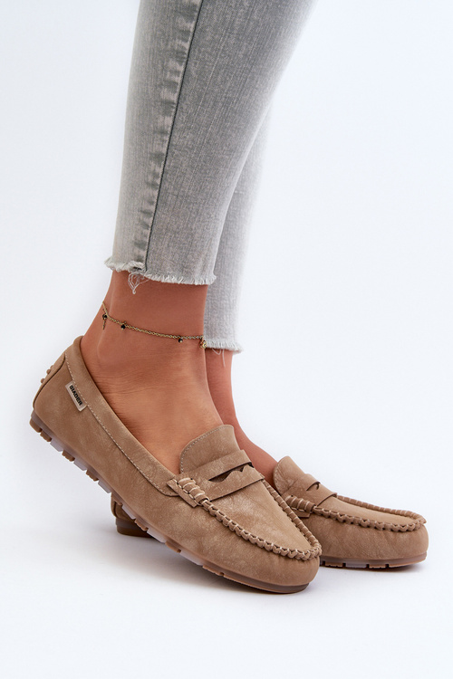 Жіночі бежеві лофери зі штучної шкіри Celoria