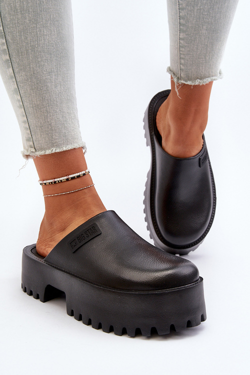 Жіночі шорти на масивній підошві Big Star NN274014 Чорні