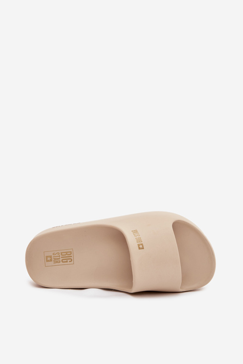 Жіночі Пінні Шльопанці На Масивній Платформі Big Star SS274722 Бежеві