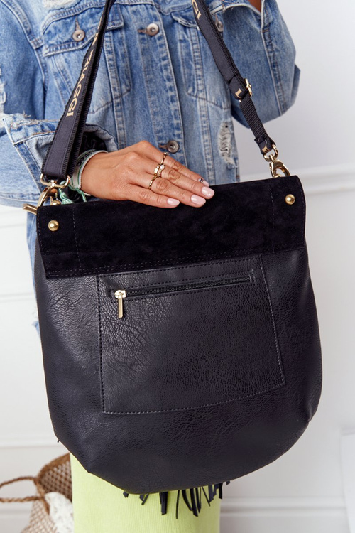 Жіноча сумка з бахромою LAURA BIAGGI чорна