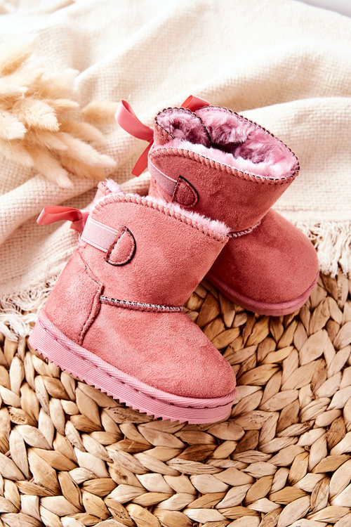 Дитячі утеплені зимові черевики Pink Funky