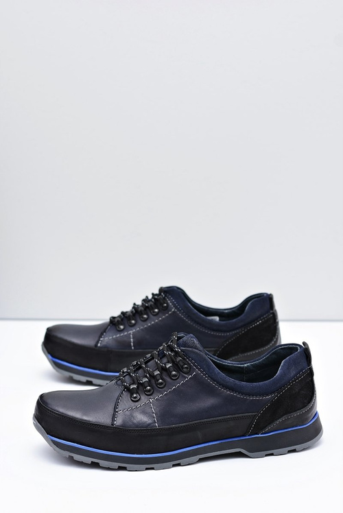 Чоловічі темно-сині відкриті напівчеревики Ivar