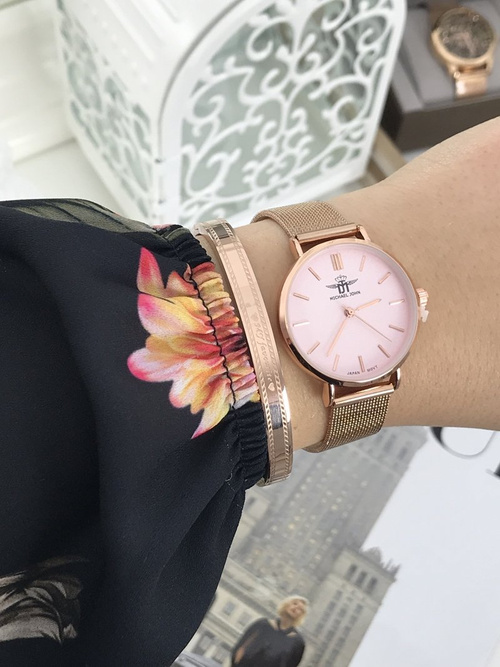 Жіночий годинник Michael John Florence Pink Dial 32 мм