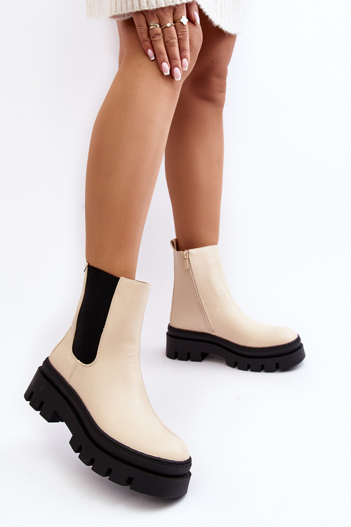 Шкіряні черевики Workery Beige Loretta