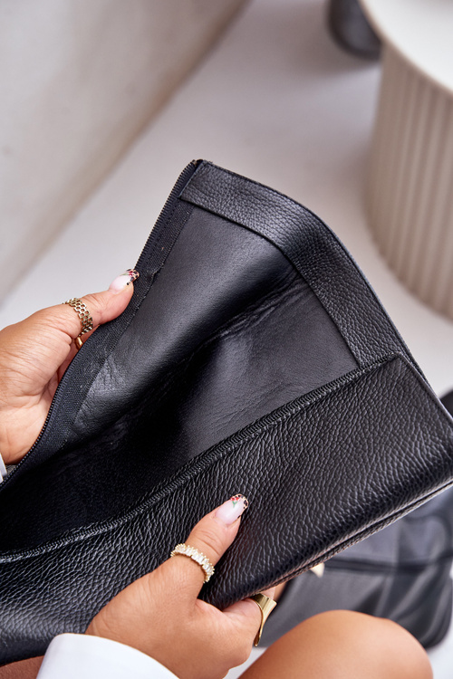 Шкіряні жіночі чоботи на блискавці Lewski 3616 Чорні