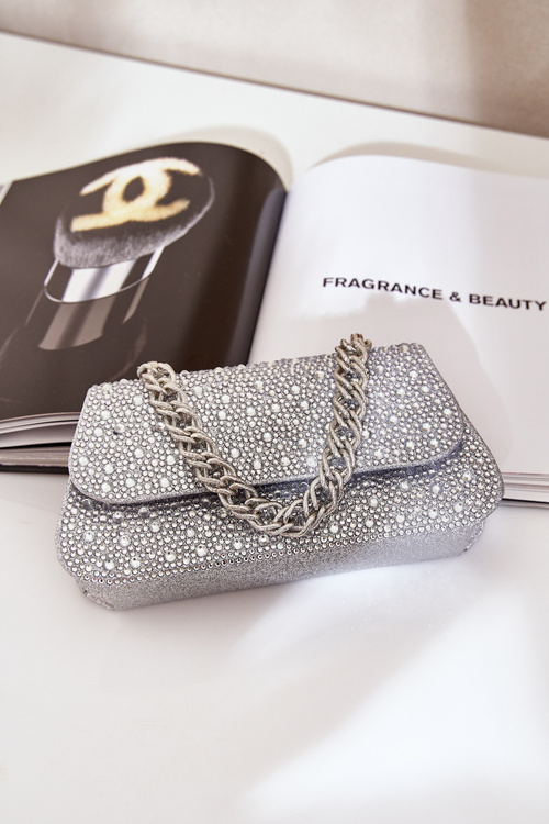 Прикрашена Вечірня Сумка Срібна Kariti