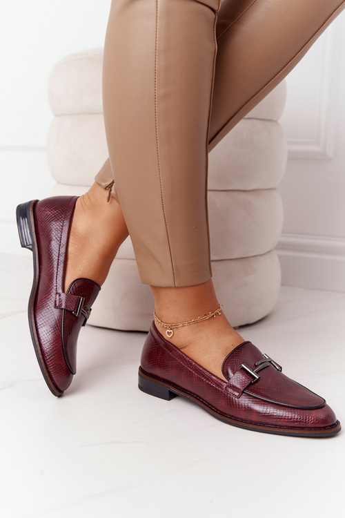 Жіночі лофери Sergio Leone PB253 Бордові