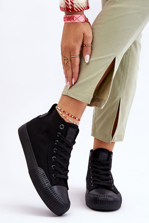 Жіночі високі кросівки Big Star Fabric LL274444 чорні