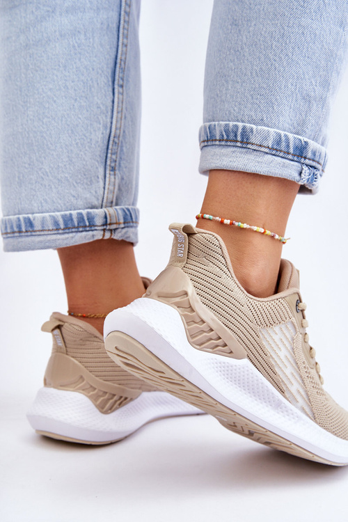 Жіноче легке спортивне взуття Memory Foam System Big Star LL274294 Beige