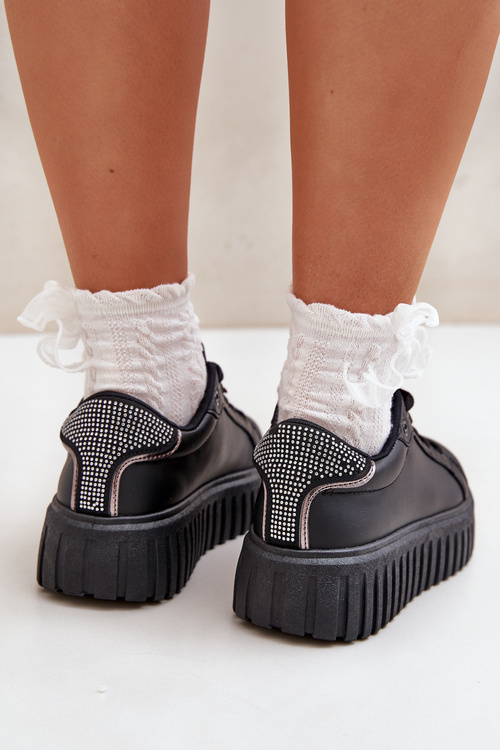 Жіночі Кросівки З Квітами Чорні Grelesi