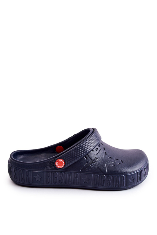Чоловічі світлі тапочки Big Star II175002 Темно-сині