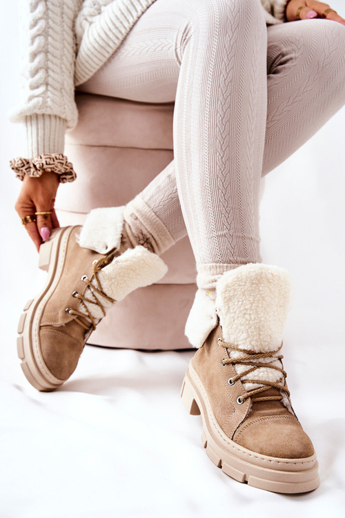 Чоботи Trappers Warm Tied Beige Karley