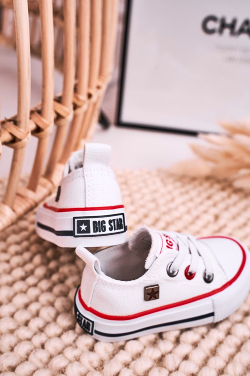 Дитячі класичні низькі кросівки BIG STAR HH374193 Білі