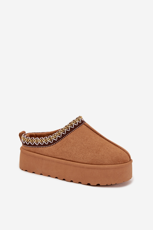 Дитячі Молодіжні Снігові Чоботи З Вишивкою На Платформі Camel Jolisse