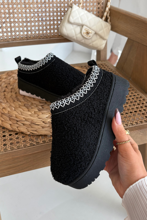 Дитячі Юнацькі Снігові Черевики З Вовною Тип Чорні Selathiel