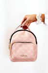 Жіночий шкіряний рюкзак NOBO L1341-C004 Рожевий