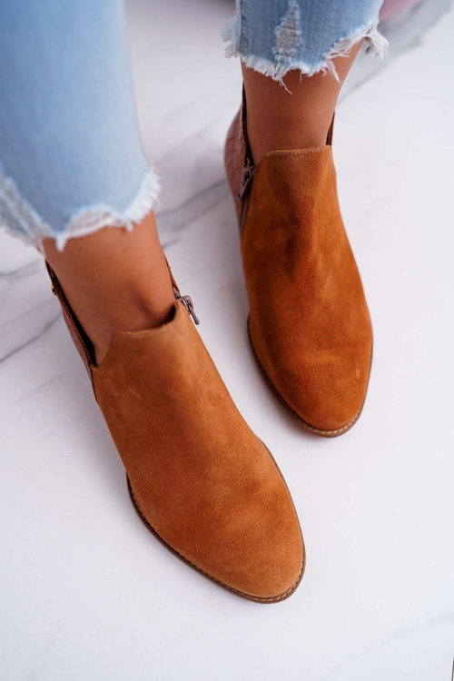 Жіночі шкіряні черевики Maciejka червоні з тваринним малюнком 04091-29