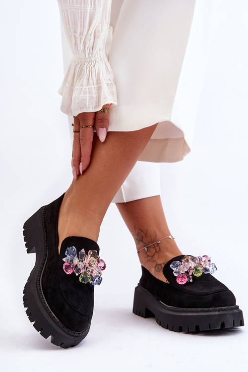 Жіночі лофери Crystal Black Avril