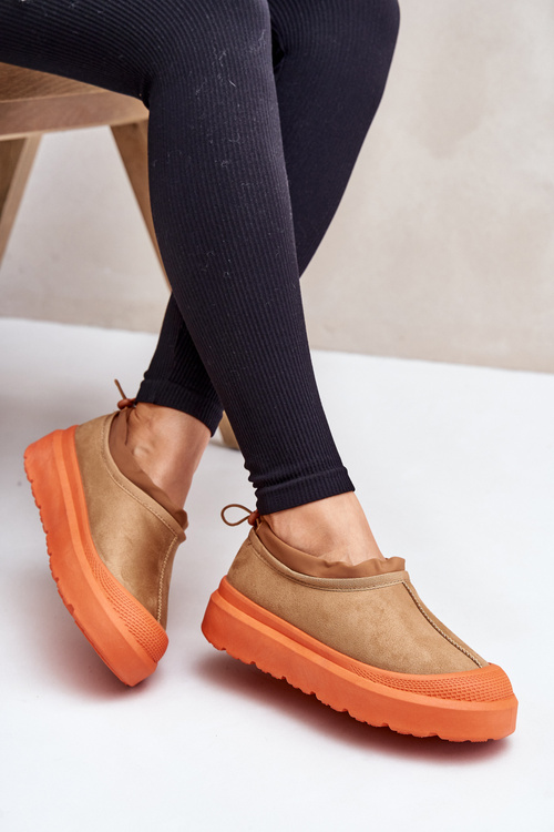 Жіночі зимові черевики на платформі з низьким халявом Camel Izamine