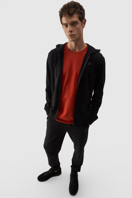 Чоловіча толстовка на блискавці 4F чорна 4FWAW24TSWSM1256-20S