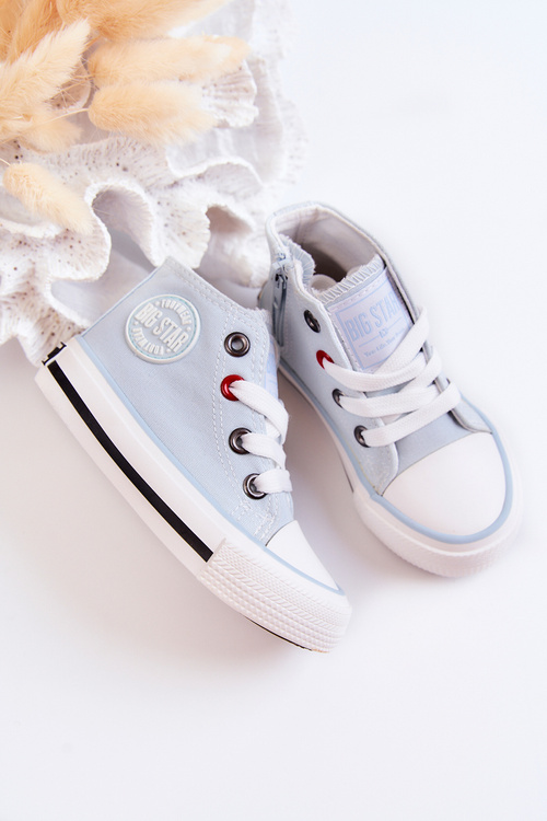 Дитячі високі кросівки на блискавці BIG STAR HH374088 Сині