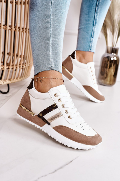 Жіноче спортивне взуття Кросівки біло-хакі Lifestyle