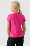 Футболка для дівчинки Smooth Cotton Fuchsia 4F 4FJWMM00TTSHF1658-55S