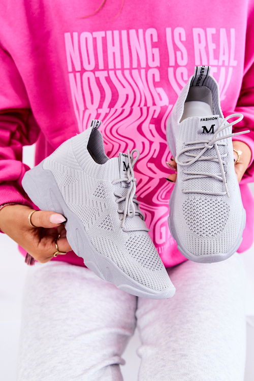 Спортивне взуття Кросівки Тканина сіра Nolene